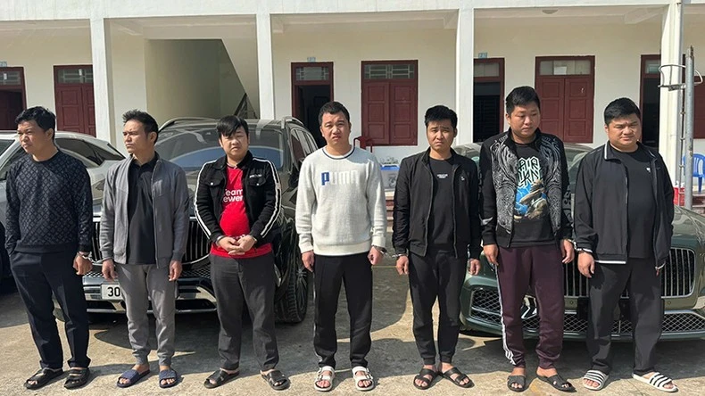 Các đối tượng bị cơ quan Công an bắt giữ.