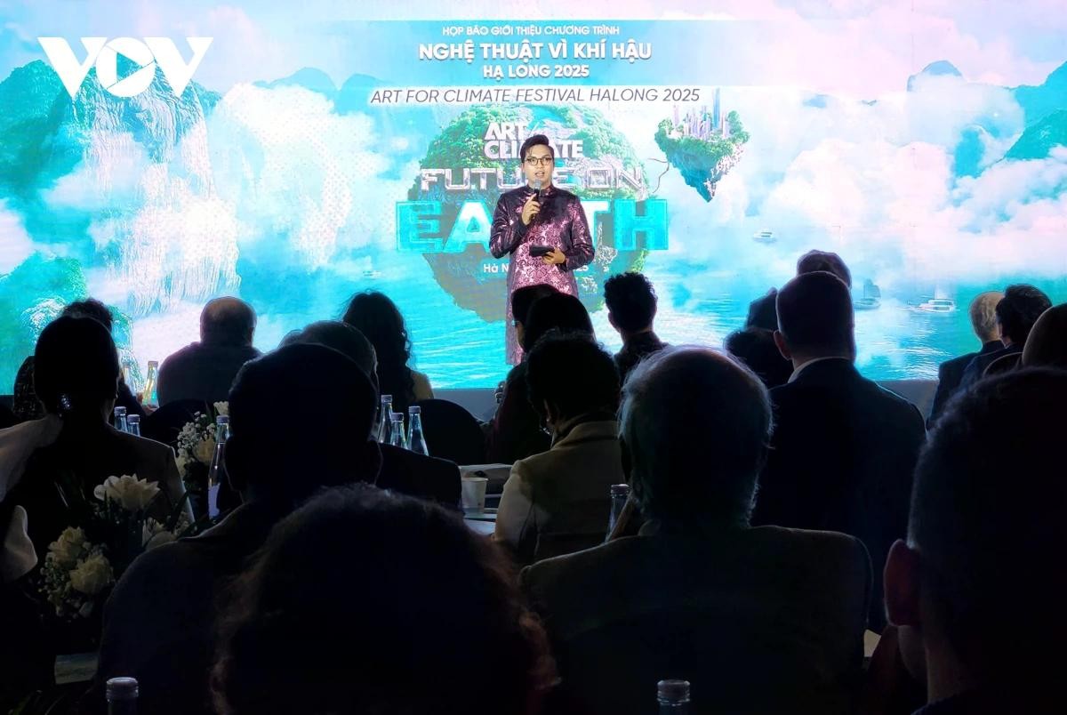 Họp báo giới thiệu chương trình Nghệ thuật vì Khí hậu - Hạ Long 2025 (Art For Climate Festival Halong 2025). Họp báo giới thiệu chương trình Nghệ thuật vì Khí hậu - Hạ Long 2025 (Art For Climate Festival Halong 2025).