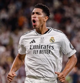 Bellingham khơi mào cho chiến thắng của Real Madrid. Ảnh: Real Madrid