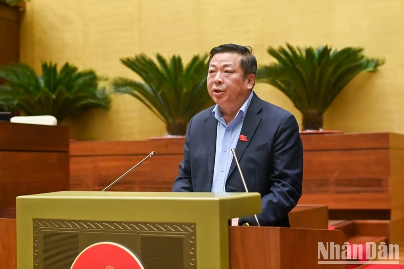 Bộ trưởng Giao thông vận tải Trần Hồng Minh. (Ảnh: DUY LINH)