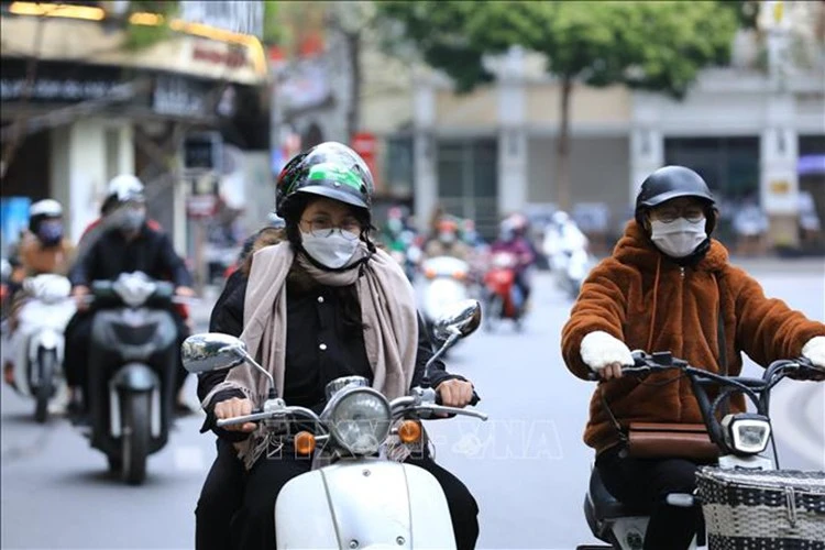 Bắc Bộ trời rét đậm. Ảnh: TTXVN