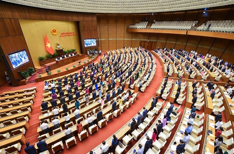 Quang cảnh một phiên họp của Quốc hội khóa XV. Quang cảnh một phiên họp của Quốc hội khóa XV.