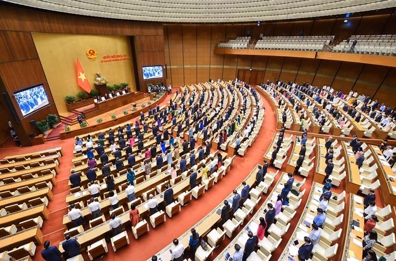 Quang cảnh một phiên họp của Quốc hội khóa XV.