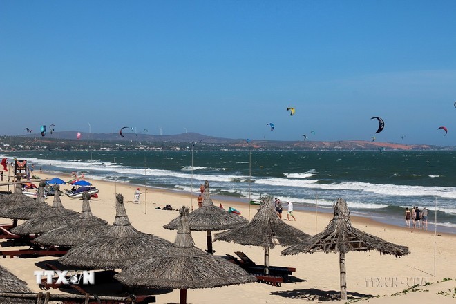 Strand von Mui Ne. (Quelle: VNA) Biển Mũi Né. (Nguồn: TTXVN)