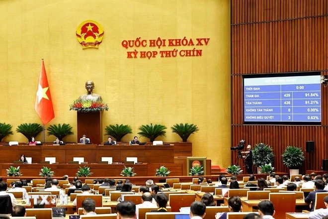 Quốc hội thông qua Nghị quyết về phổ cập giáo dục mầm non cho trẻ em mẫu giáo từ 3 đến 5 tuổi.