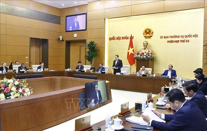 Chủ tịch Quốc hội Trần Thanh Mẫn phát biểu bế mạc Phiên họp. Ảnh: Doãn Tấn/TTXVN