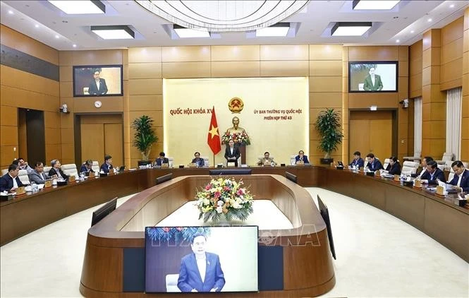 Chủ tịch Quốc hội Trần Thanh Mẫn phát biểu bế mạc Phiên họp. Ảnh: Doãn Tấn/TTXVN