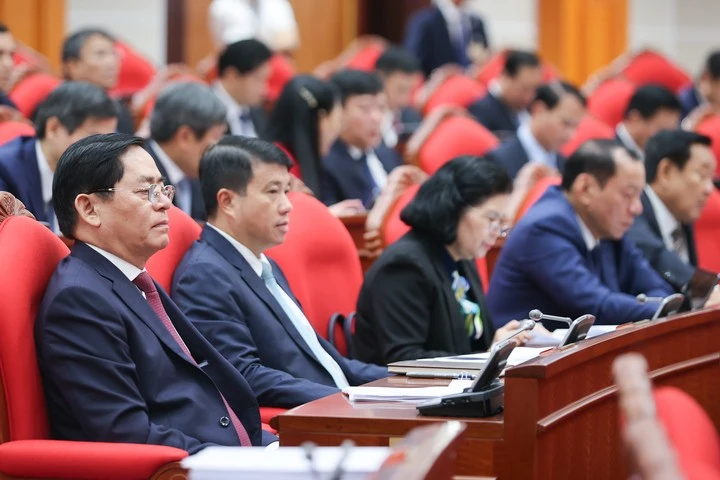 Các đại biểu tham dự Hội nghị lần thứ 11 Ban Chấp hành Trung ương Đảng khóa XIII. (Ảnh: VGP)