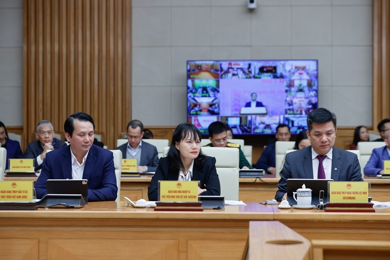 Đại diện các ngân hàng dự hội nghị - Ảnh: VGP/Nhật Bắc Đại diện các ngân hàng dự hội nghị - Ảnh: VGP/Nhật Bắc