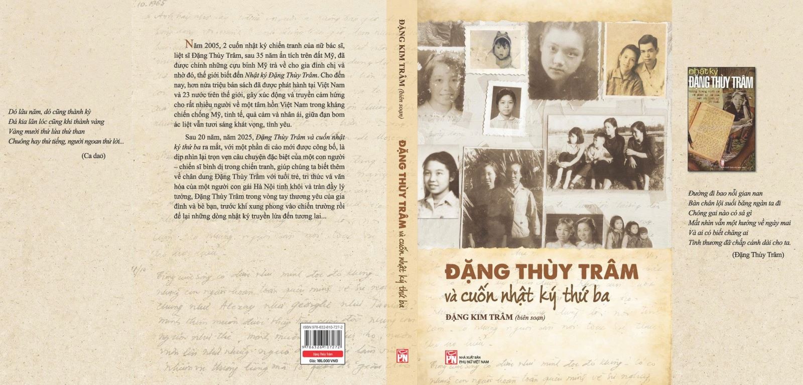 Trang bìa cuốn sách “Đặng Thùy Trâm và Cuốn nhật ký thứ ba”, Nhà xuất bản Phụ nữ Việt Nam phát hành. Trang bìa cuốn sách “Đặng Thùy Trâm và Cuốn nhật ký thứ ba”, Nhà xuất bản Phụ nữ Việt Nam phát hành.