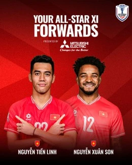Hai tiền đạo tuyển Việt Nam thi đấu nổi bật tại giải. Ảnh: ASEAN United FC