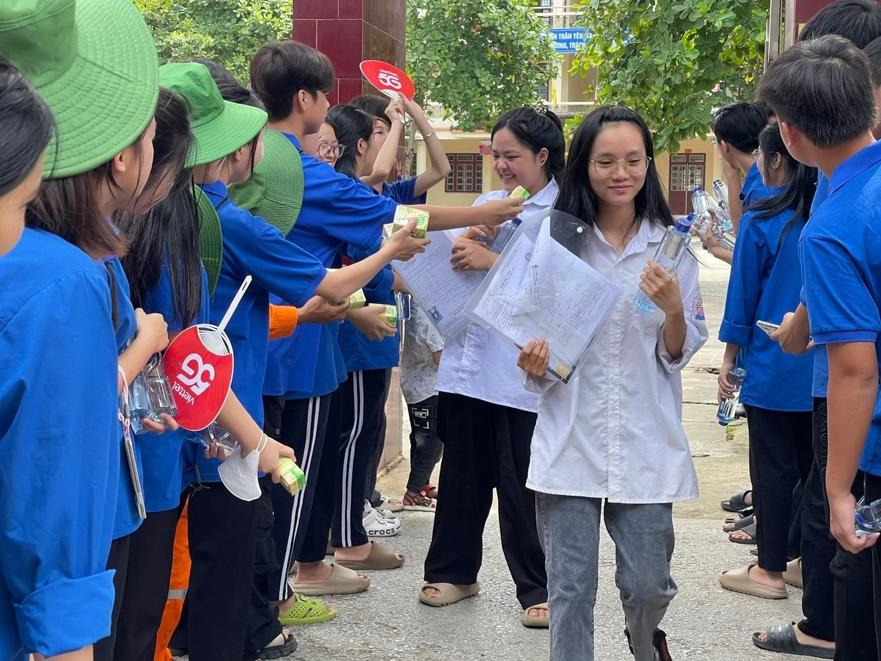 Thí sinh duy nhất của huyện Bảo Yên thi môn Tiếng Trung.