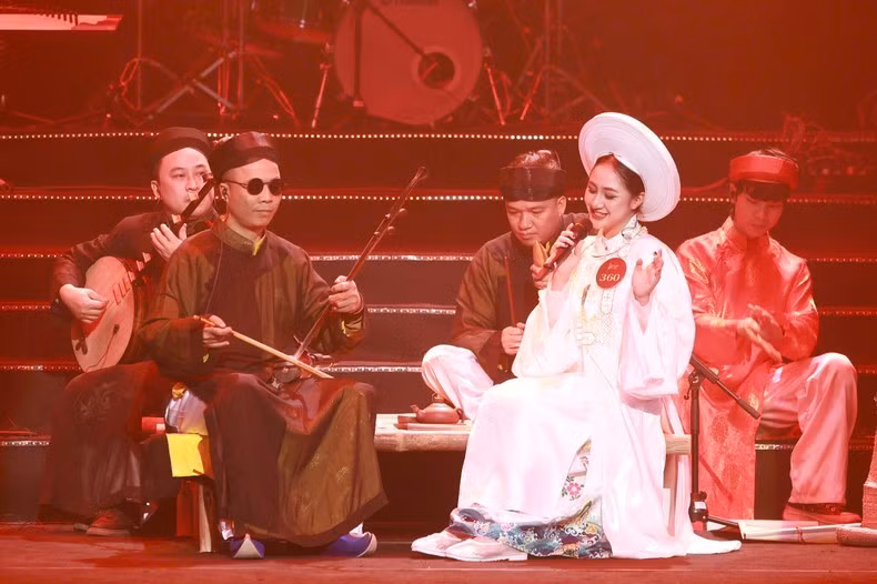 Tiết mục biểu diễn của thí sinh tại cuộc thi.