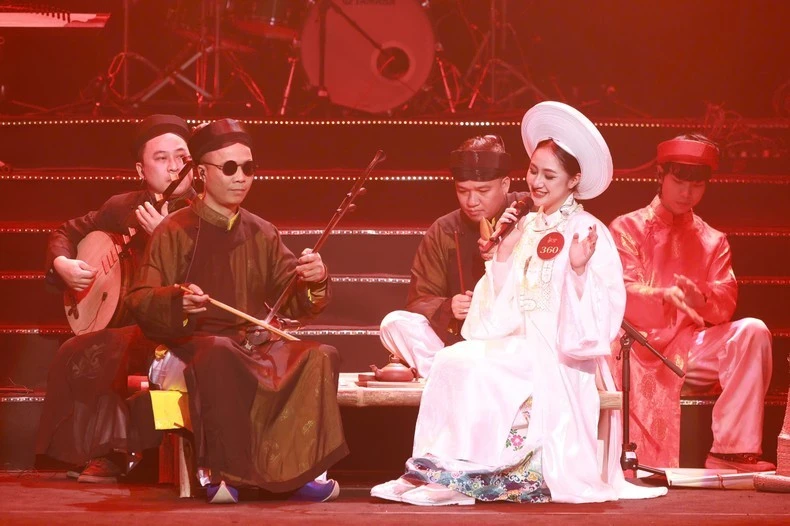 Tiết mục biểu diễn của thí sinh tại cuộc thi.