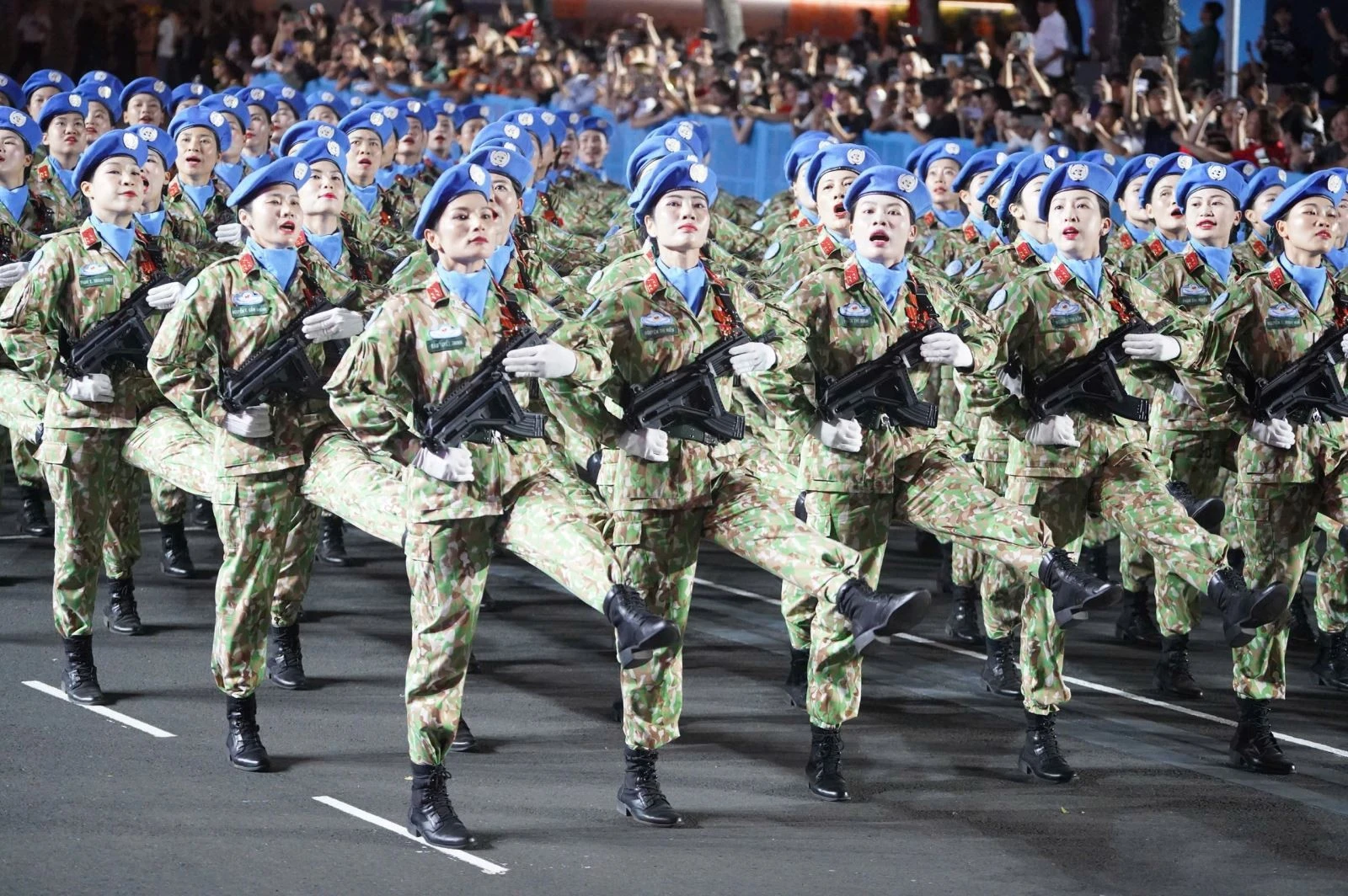 Khối nữ chiến sĩ gìn giữ hòa bình Liên Hợp Quốc.