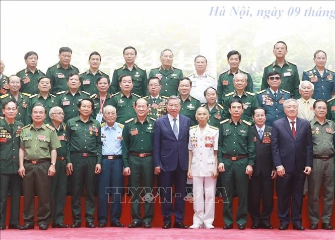 Tổng Bí thư Tô Lâm và các đại biểu. Ảnh: Thống Nhất/TTXVN