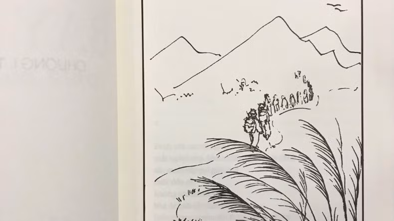 "Bay phía mùa" có bìa và minh họa mộc mạc như phẩm chất người lính.