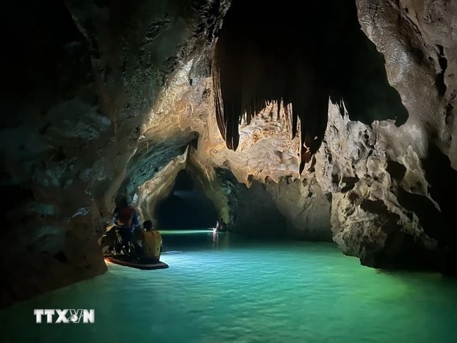 Hang động trong Vườn Quốc gia Phong Nha-Kẻ Bàng. (Ảnh: TTXVN phát)