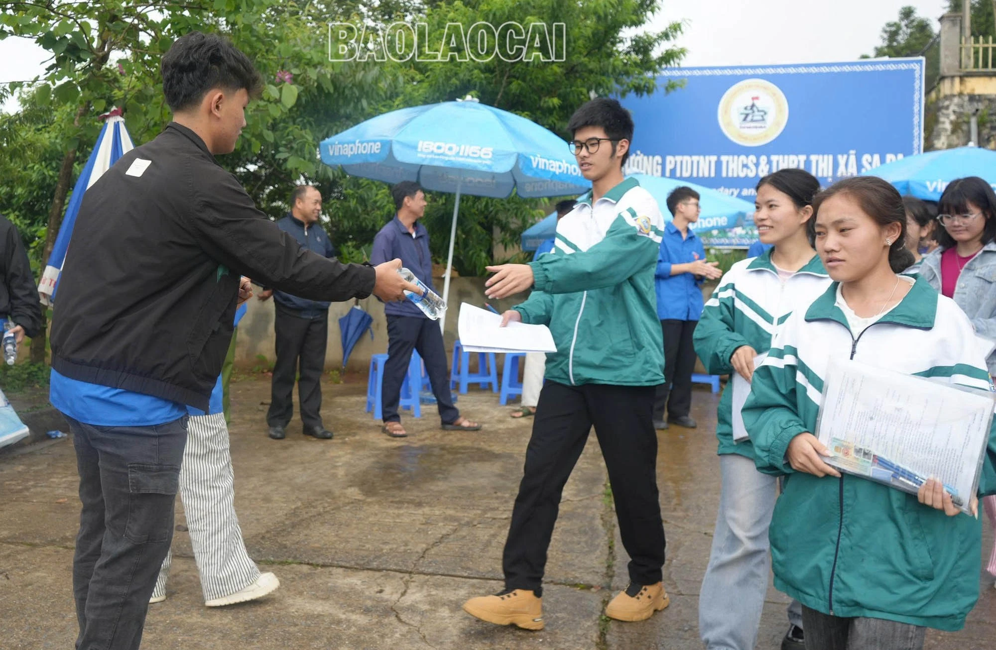 Nhiều thí sinh thị xã Sa Pa tự tin với bài thi của mình.