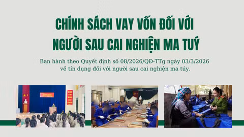 Chính sách vay vốn đối với người sau cai nghiện ma túy