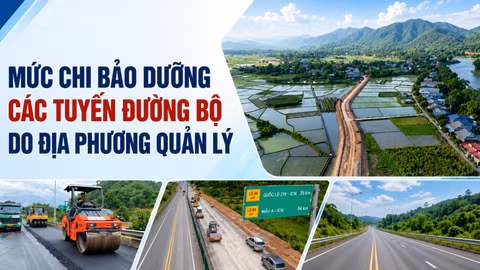 Mức chi bảo dưỡng các tuyến đường bộ do địa phương quản lý