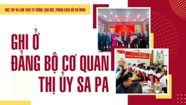 Ghi ở Đảng bộ cơ quan Thị ủy Sa Pa