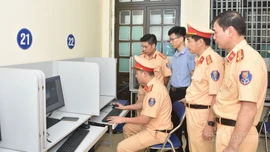 Công an Lào Cai sẵn sàng cho kỳ sát hạch cấp giấy phép lái xe đầu tiên 