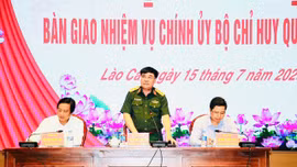 Thượng tá Lương Hoàng Giang nhận nhiệm vụ Chính ủy Bộ Chỉ huy Quân sự tỉnh Lào Cai