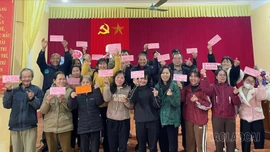 Các học viên tham gia lớp tập huấn