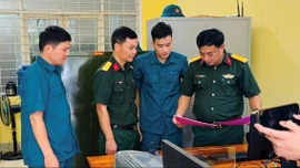 Bộ CHQS tỉnh Lào Cai đến thăm và làm việc với Ban CHQS xã Phong Hải