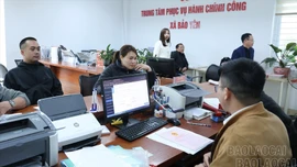 Trung tâm Phục vụ hành chính công xã Bảo Yên giải quyết đúng hạn, trước hạn trên 98% hồ sơ