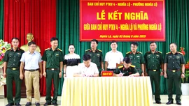 Ban Chỉ huy Phòng thủ khu vực 4 - Nghĩa Lộ và phường Nghĩa Lộ tăng cường phối hợp hoạt động