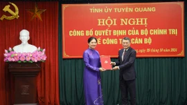 Đồng chí Hà Thị Nga giữ chức Bí thư Tỉnh ủy Tuyên Quang