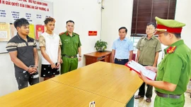 Công an phường Cam Đường bắt 3 đối tượng trộm cắp dây cáp điện ngầm