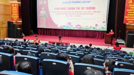 Gần 200 cán bộ, đảng viên phường Lào Cai tham gia sinh hoạt chính trị, tư tưởng