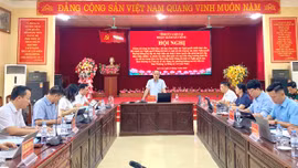 Đoàn giám sát số 03 của Tỉnh ủy làm việc với Ban Thường vụ Đảng ủy xã Cảm Nhân