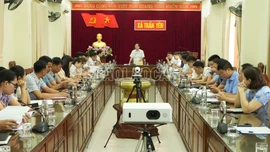 Tổ công tác của Sở Tài chính làm việc với các xã về công tác thu, chi ngân sách năm 2025