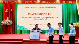 Ngành y tế tỉnh Lào Cai hỗ trợ tỉnh Thái Nguyên khắc phục hậu quả thiên tai