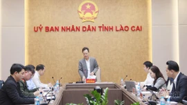 Rà soát công tác tổ chức Chương trình Giao lưu văn nghệ chào Xuân qua biên giới và Liên hoan Nhân dân biên giới Lào Cai (Việt Nam) – Hồng Hà (Trung Quốc) năm 2026