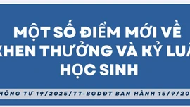 Một số điểm mới về khen thưởng và kỷ luật học sinh