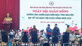 Bảo Yên tiếp nhận hơn 300 đơn vị máu tại "Ngày hội Xuân hồng" năm 2025