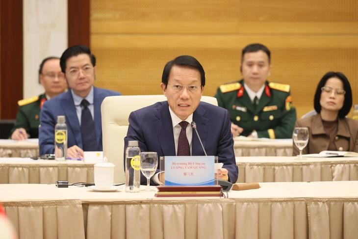 Bộ trưởng Công an Lương Tam Quang tại đối thoại - Ảnh: Bộ Ngoại giao cung cấp.