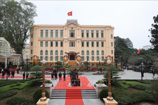 Trụ sở làm việc Cơ quan Chủ tịch nước tại số 2 Lê Thạch.