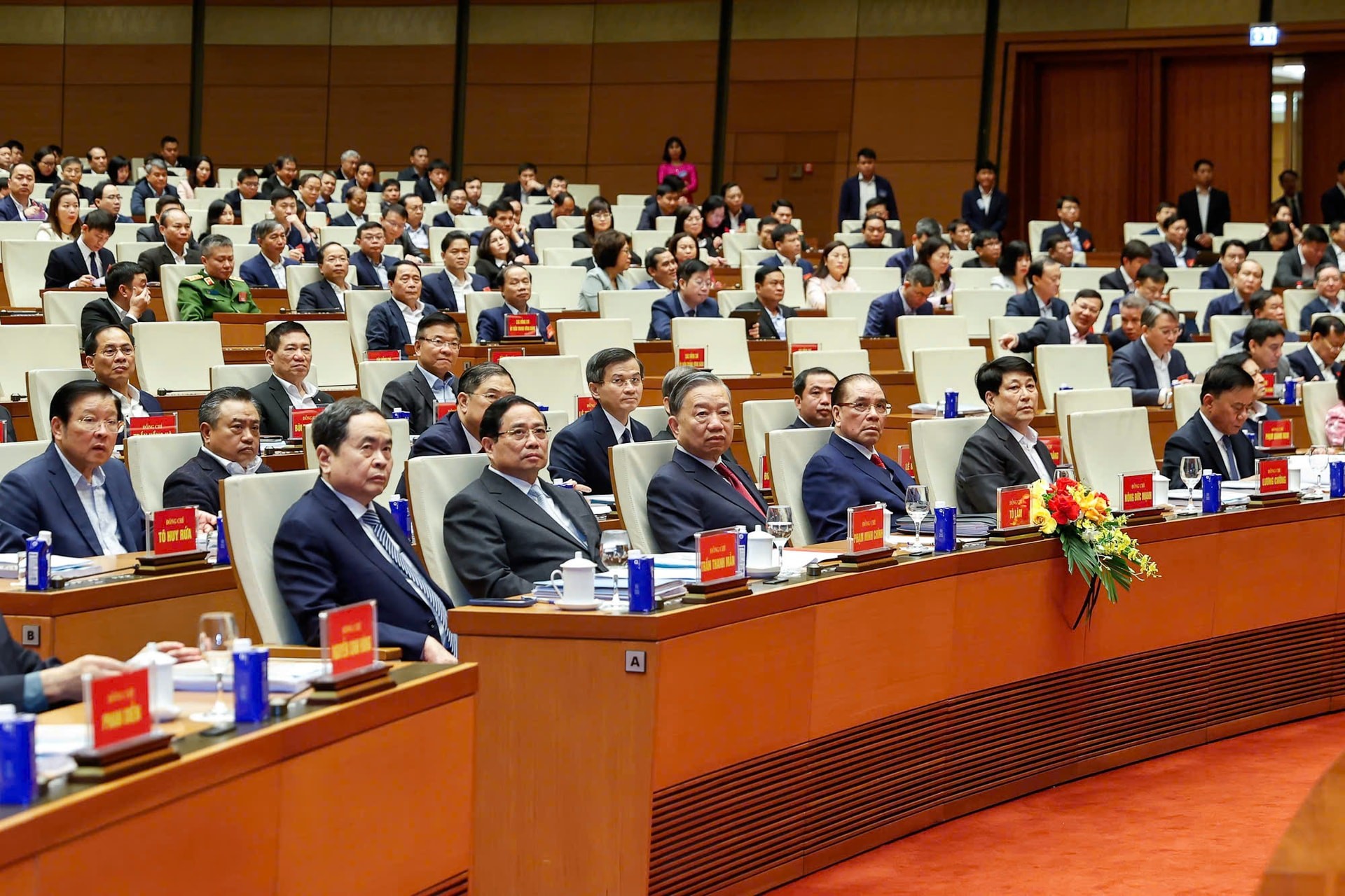 Các đại biểu tham dự hội nghị tại điểm cầu Trung ương.