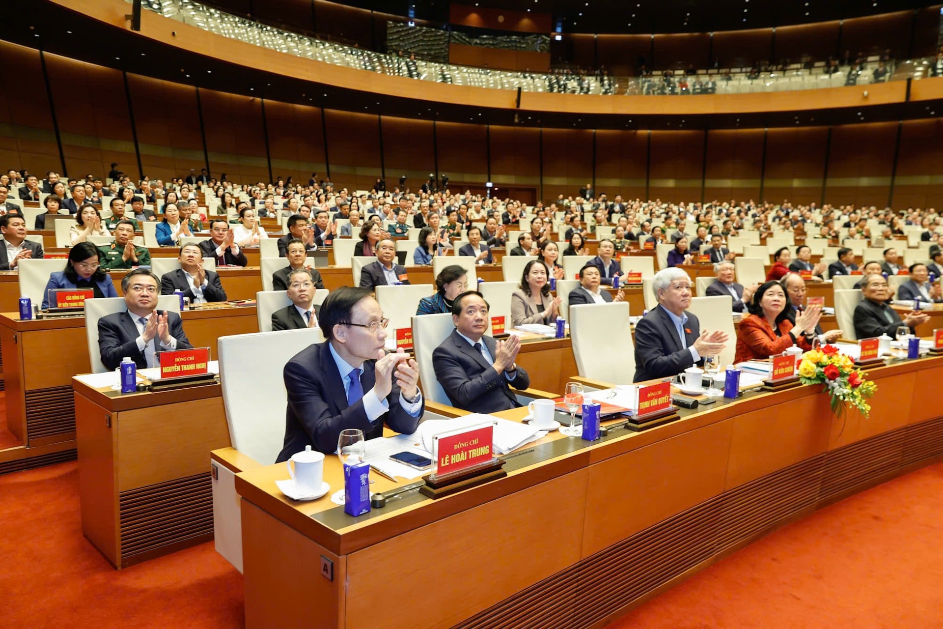 Các đại biểu tham dự hội nghị tại điểm cầu Trung ương.