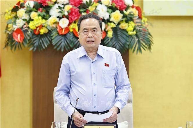 Chủ tịch Quốc hội Trần Thanh Mẫn, Chủ tịch Hội đồng Bầu cử quốc gia phát biểu. Ảnh: Doãn Tấn/TTXVN Chủ tịch Quốc hội Trần Thanh Mẫn, Chủ tịch Hội đồng Bầu cử quốc gia phát biểu. Ảnh: Doãn Tấn/TTXVN