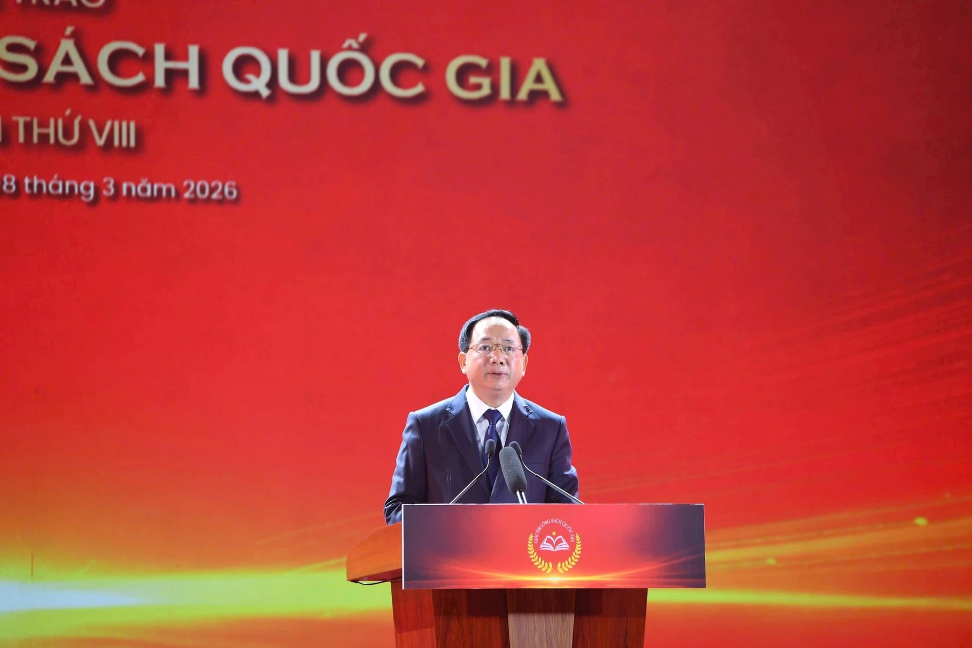 Ủy viên Bộ Chính trị, Bí thư Trung ương Đảng, Trưởng ban Tuyên giáo và Dân vận Trung ương Trịnh Văn Quyết phát biểu.