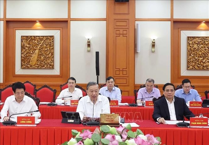 Tổng Bí thư Tô Lâm phát biểu. Tổng Bí thư Tô Lâm phát biểu.