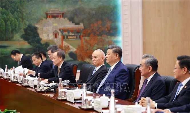 Tổng Bí thư, Chủ tịch nước Trung Quốc Tập Cận Bình phát biểu.