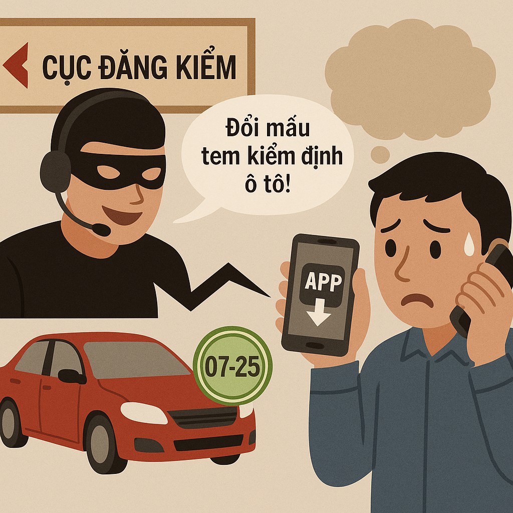 Cảnh báo chiêu lừa giả danh cán bộ Cục Đăng kiểm để chiếm đoạt tài sản Cảnh báo chiêu lừa giả danh cán bộ Cục Đăng kiểm để chiếm đoạt tài sản
